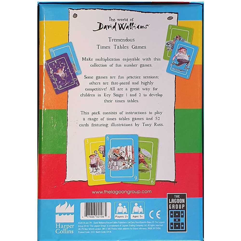 World David Walliams Billionaire Boy's Tremendous Times Table Games