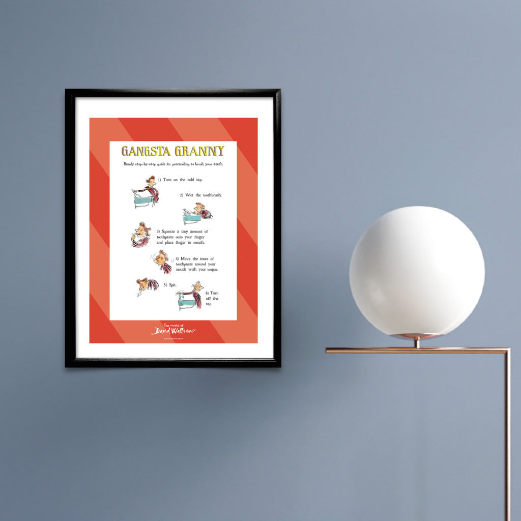Brushing Teeth Art Print