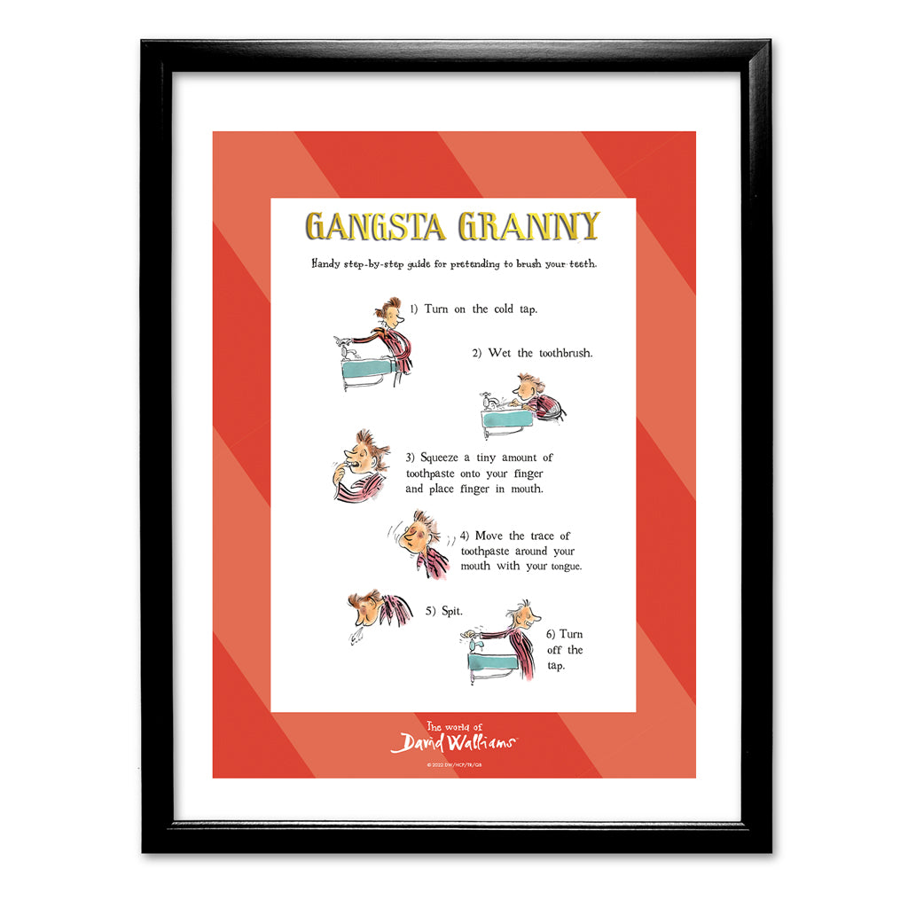 Brushing Teeth Art Print