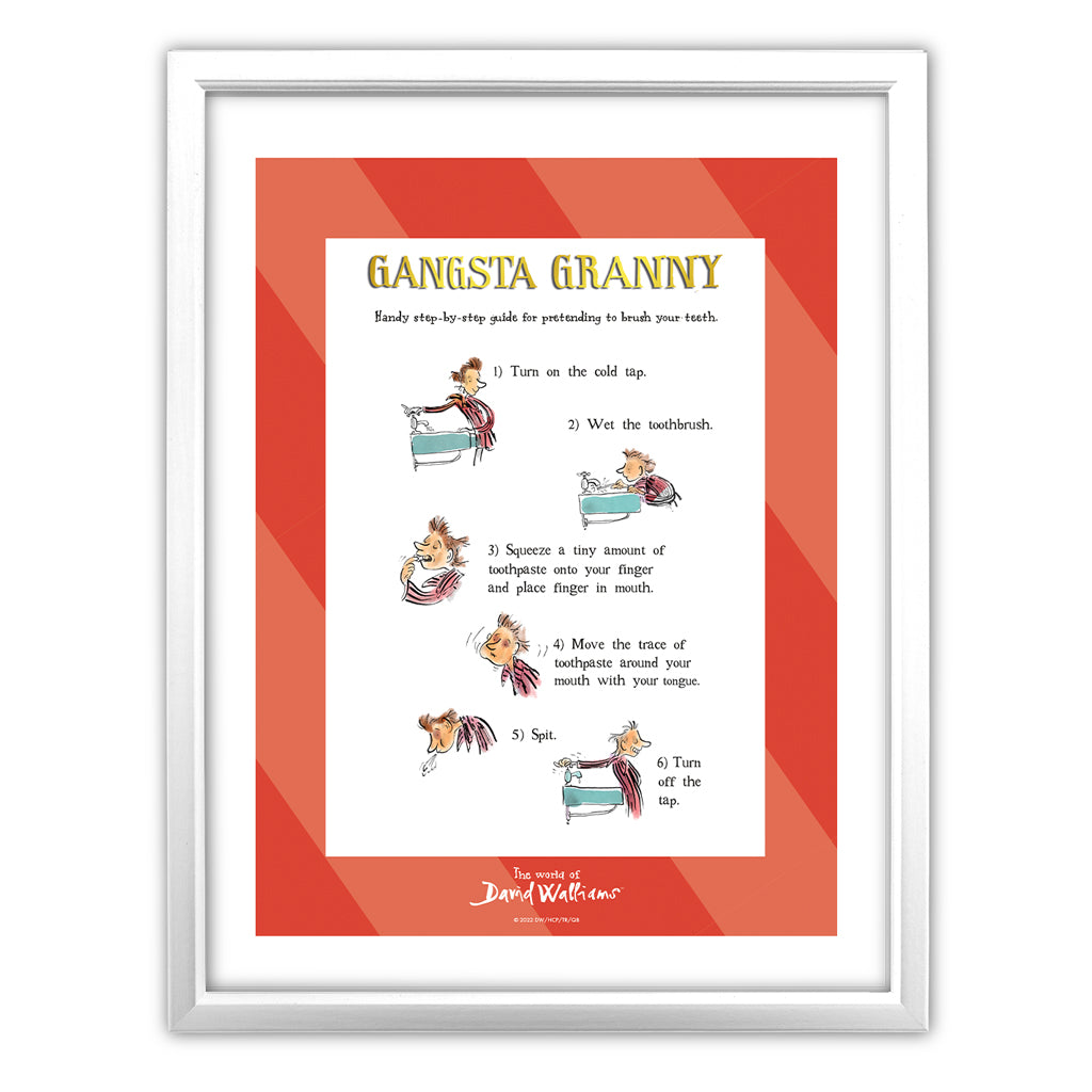 Brushing Teeth Art Print