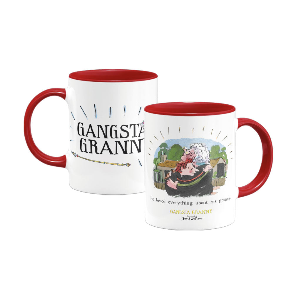 He Loved His Granny Red Coloured Insert Mug