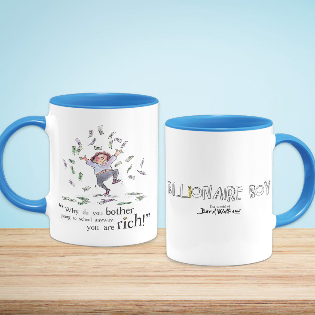 You Are Rich! Blue Coloured Insert Mug