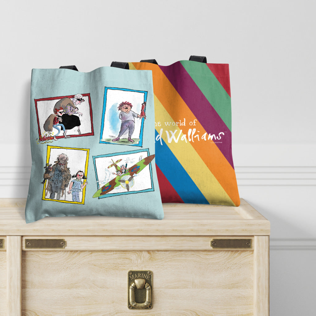 World of David Walliams - Frames Edge-to-Edge Tote Bag