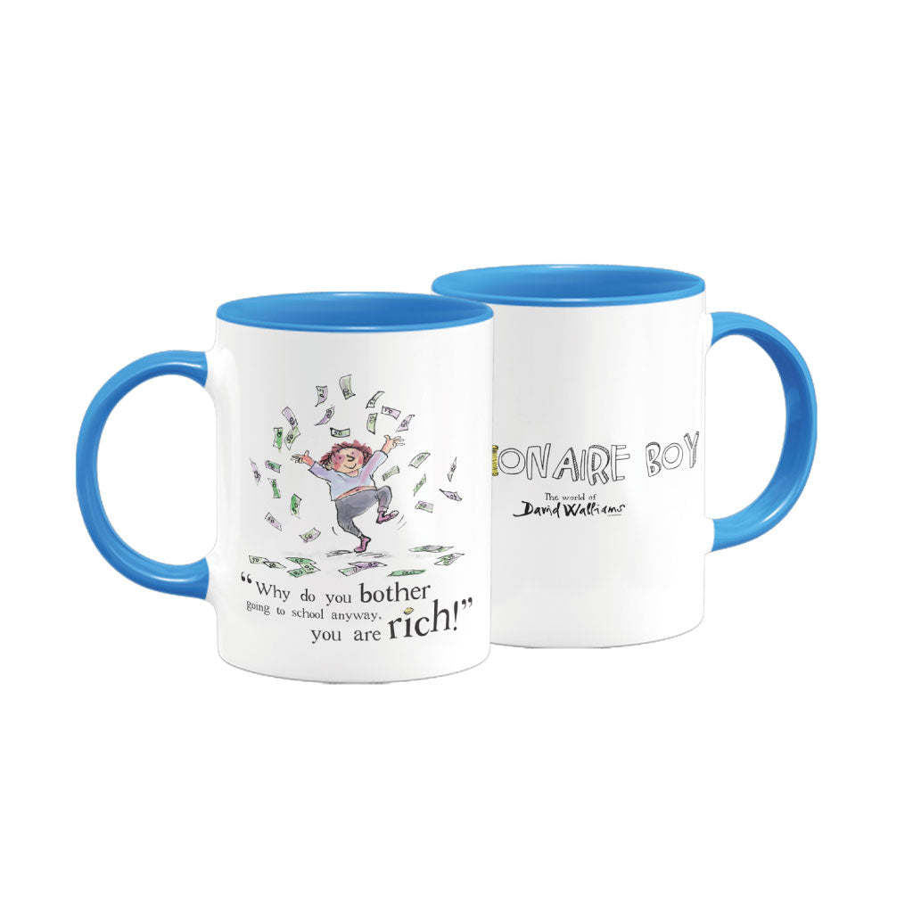 You Are Rich! Blue Coloured Insert Mug