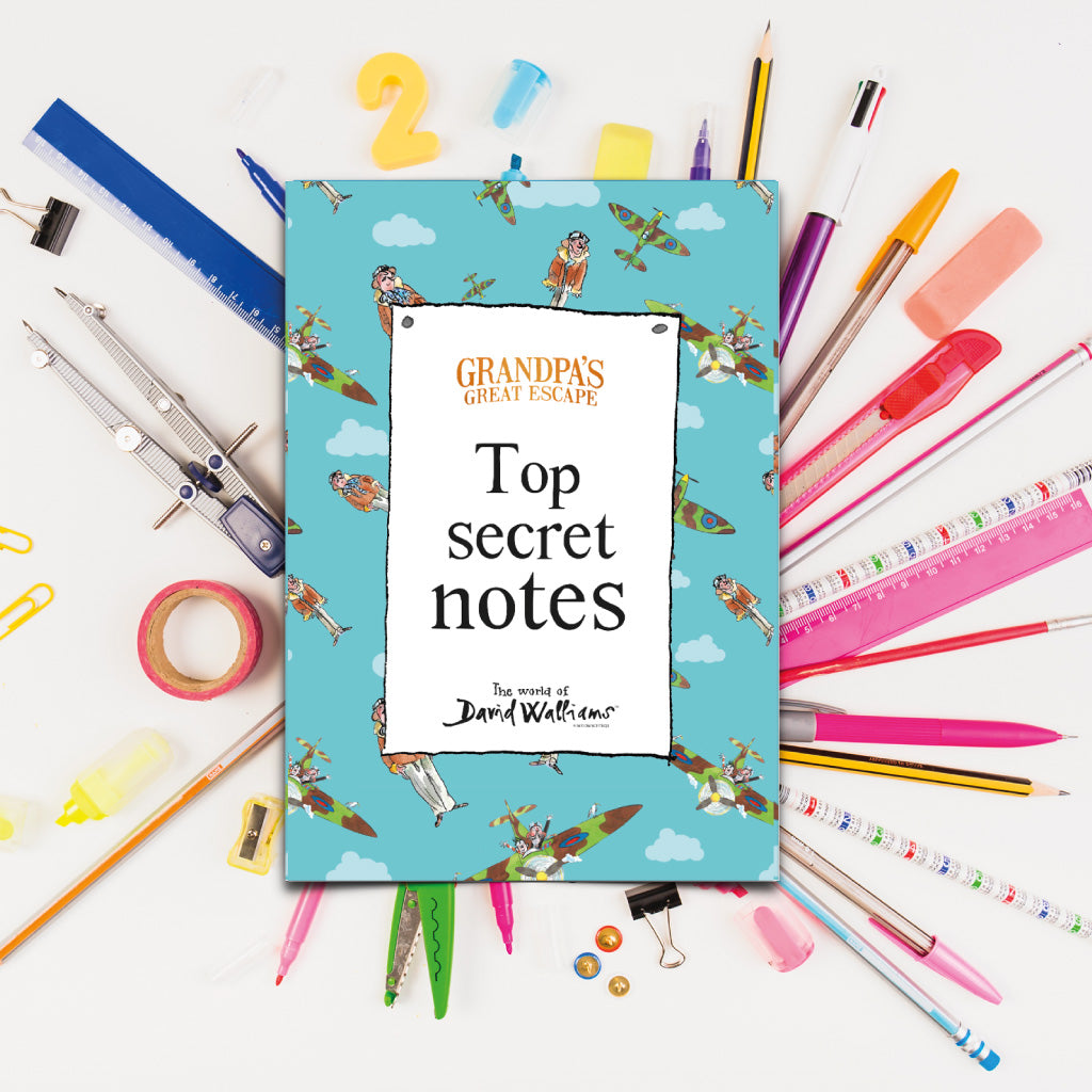 Top Secret Notes A5 Notepad – The World of David Walliams Shop